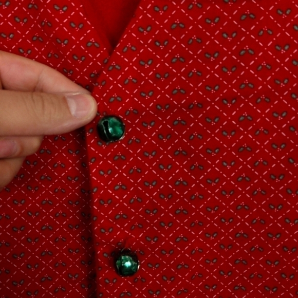 CHRISTMAS VIBES VEST WITH RADDLE BUTTONS SIZE M/L - Picture 4 of 4